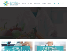Tablet Screenshot of healthybalance.com.au